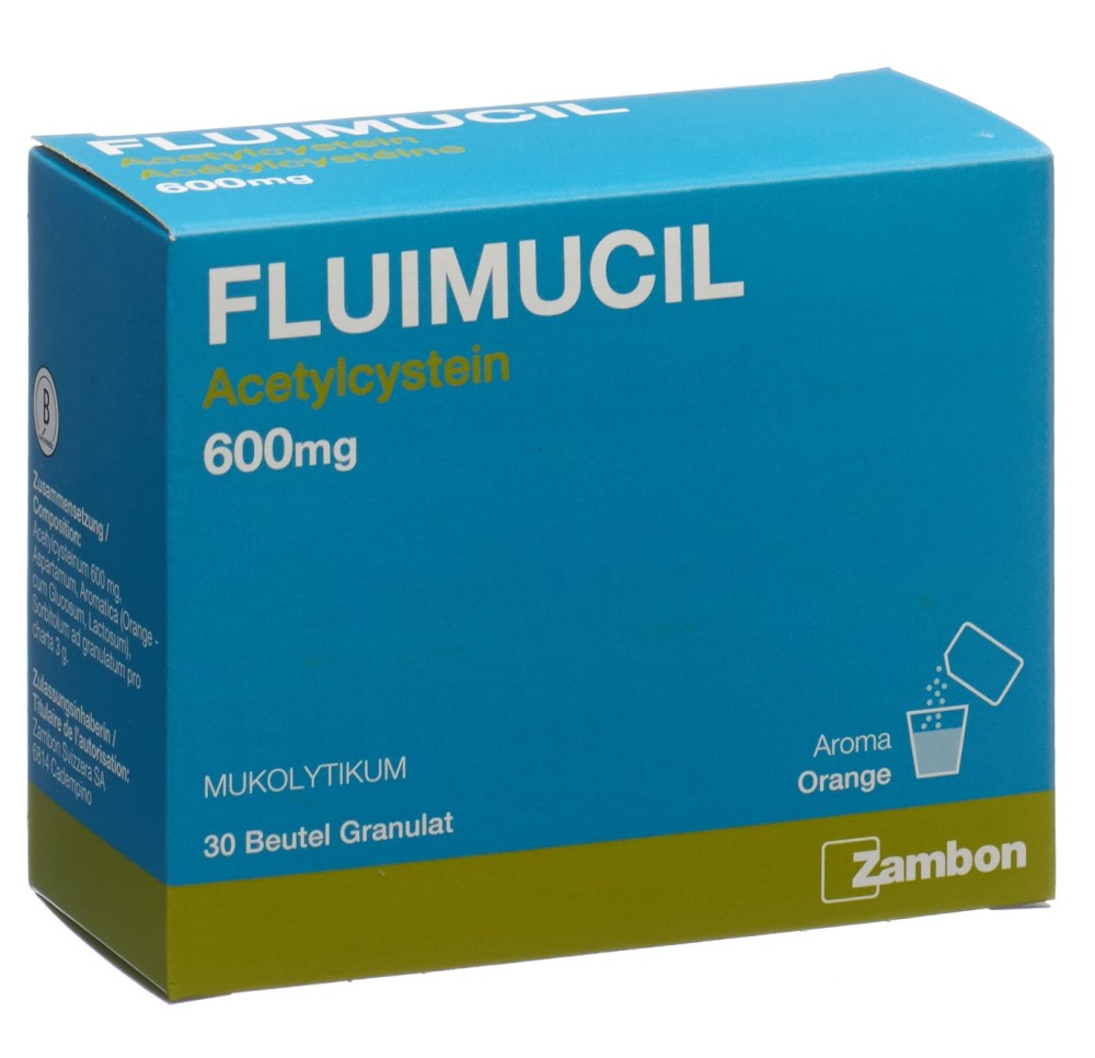 FLUIMUCIL gran 600 mg sach 30 pce FLUIMUCIL gran 600 mg sach 30 pce