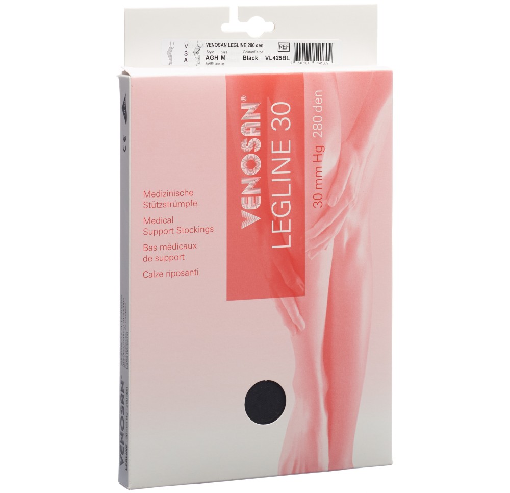 VENOSAN LEGLINE 30 a-gho XS black 1 paire