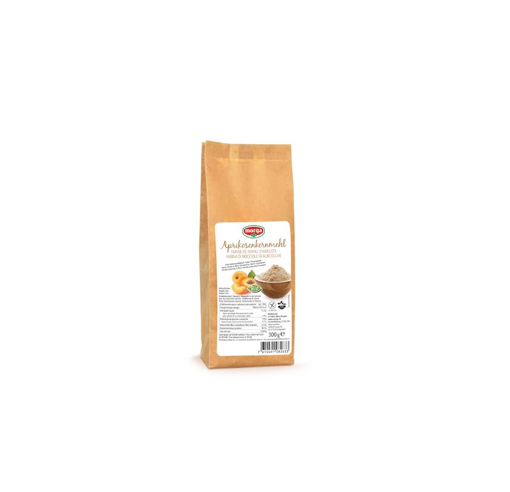 MORGA farine amandes abricots sans glut bio 300 g MORGA farine amandes abricots sans glut bio 300 g