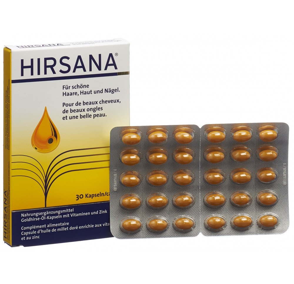 HIRSANA Capsules huile millet doré 30 pce