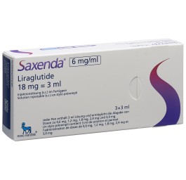 SAXENDA sol inj 6 mg/ml 3 stylo pré 3 ml