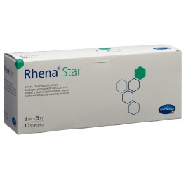 RHENA Star bande élast 8cmx5m chair ouvert 10 pce