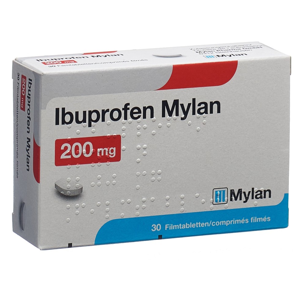 IBUPROFEN Mylan cpr pell 200 mg 30 pce IBUPROFEN Mylan cpr pell 200 mg 30 pce