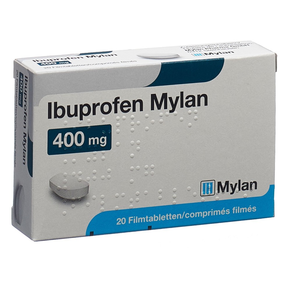 IBUPROFEN Mylan cpr pell 400 mg 20 pce IBUPROFEN Mylan cpr pell 400 mg 20 pce