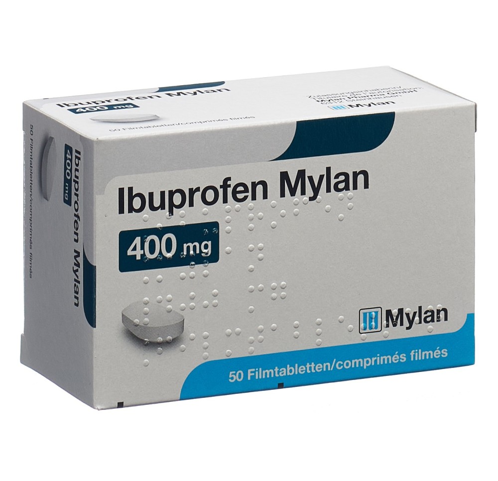 IBUPROFEN Mylan cpr pell 400 mg 50 pce IBUPROFEN Mylan cpr pell 400 mg 50 pce