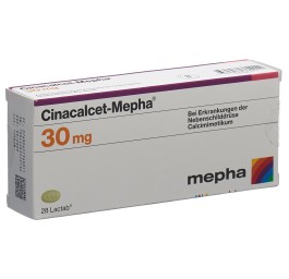 CINACALCET Mepha cpr pell 30 mg 28 pce