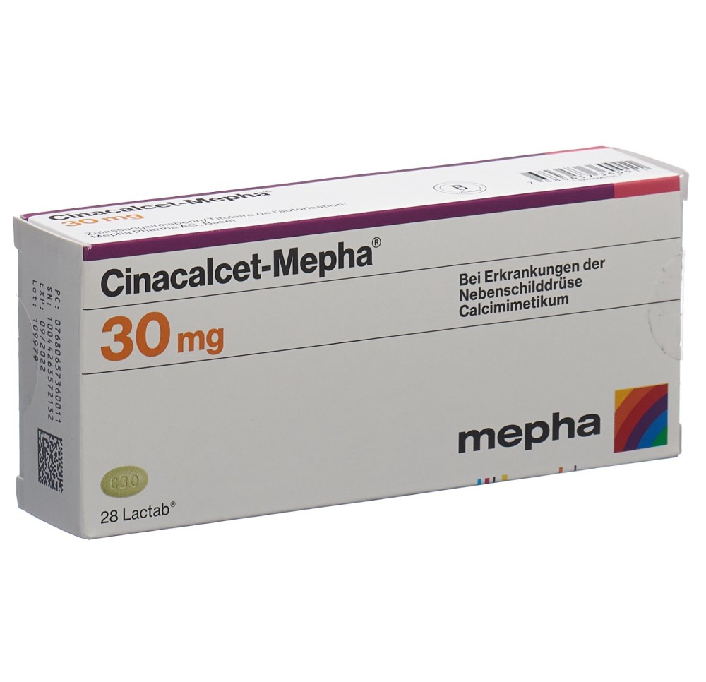 CINACALCET Mepha cpr pell 30 mg 28 pce