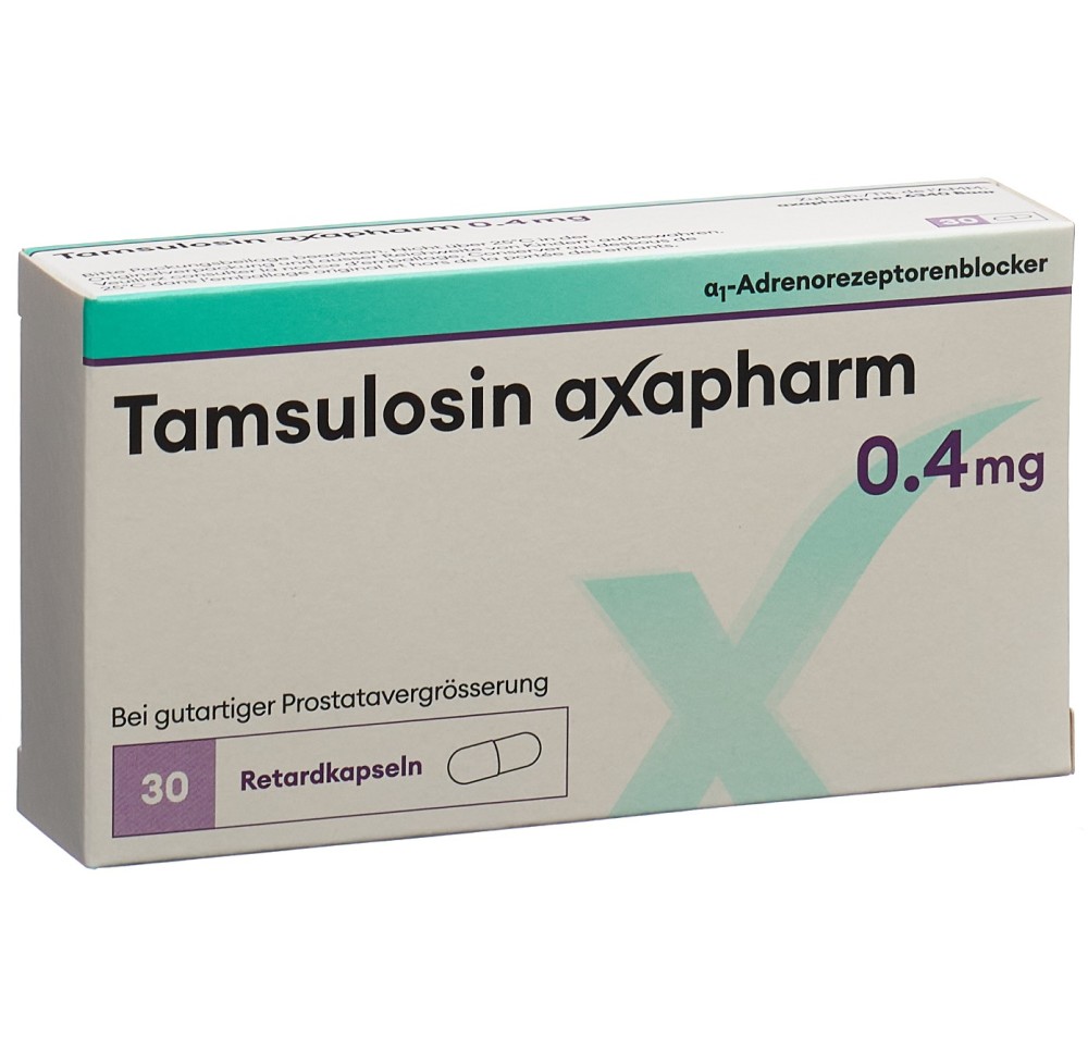 TAMSULOSINE axapharm caps ret 0.4 mg 30 pce TAMSULOSINE axapharm caps ret 0.4 mg 30 pce