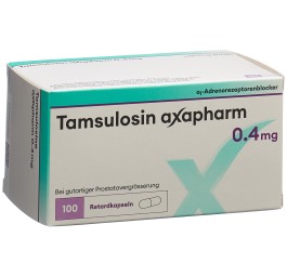TAMSULOSINE axapharm caps ret 0.4 mg 100 pce