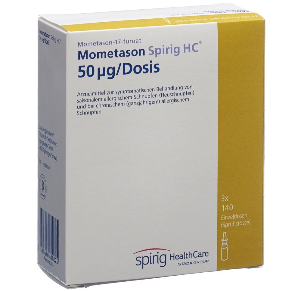 MOMETASONE Spirig HC 0.05 mg/dose 3 fl 140 dos MOMETASONE Spirig HC 0.05 mg/dose 3 fl 140 dos