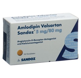 AMLODIPINE VALSARTAN Sandoz cpr pell 5/80 98 pce