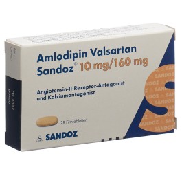 AMLODIPINE VALSARTAN Sandoz cpr pell 10/160 28 pce