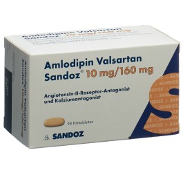 AMLODIPINE VALSARTAN Sandoz cpr pell 10/160 98 pce