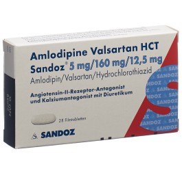 AMLODIPINE VALSARTAN HCT Sandoz 5/160/12.5 28 pce