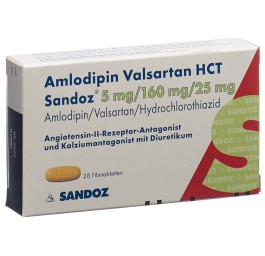 AMLODIPINE VALSARTAN HCT Sandoz 5/160/25 28 pce