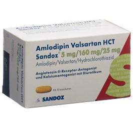 AMLODIPINE VALSARTAN HCT Sandoz 5/160/25 98 pce
