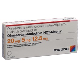 OLMESARTAN AMLO HCT Mepha Lactab 20/5/12.5 28 pce
