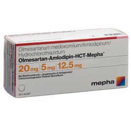 OLMESARTAN AMLO HCT Mepha Lactab 20/5/12.5 98 pce
