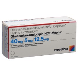 OLMESARTAN AMLO HCT Mepha Lactab 40/5/12.5 98 pce