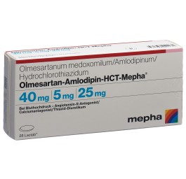 OLMESARTAN AMLO HCT Mepha Lactab 40/5/25 28 pce