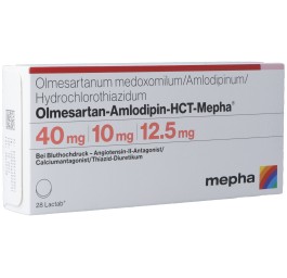OLMESARTAN AMLO HCT Mepha Lactab 40/10/12.5 28 pce