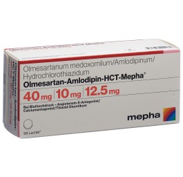 OLMESARTAN AMLO HCT Mepha Lactab 40/10/12.5 98 pce