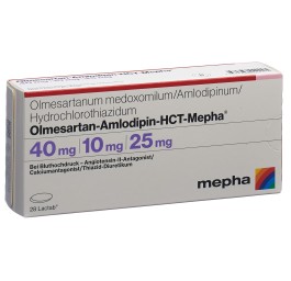 OLMESARTAN AMLO HCT Mepha Lactab 40/10/25 28 pce