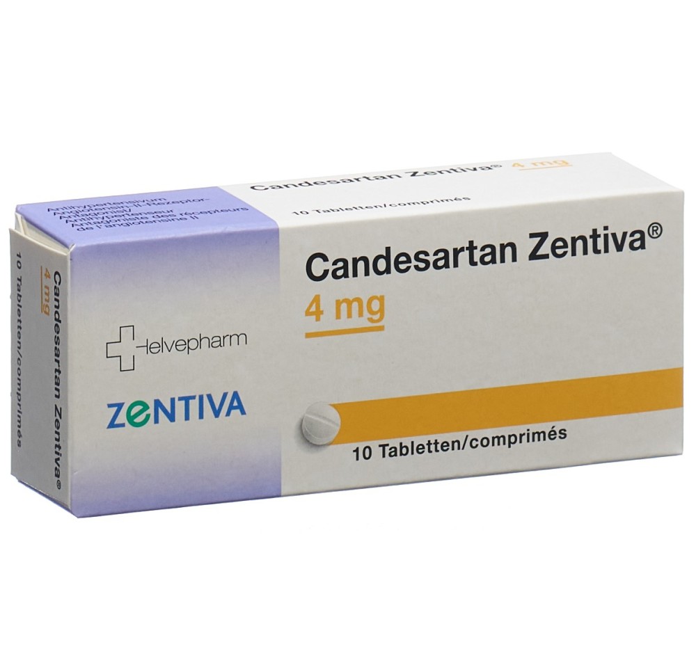 CANDESARTAN Zentiva cpr 4 mg blist 10 pce CANDESARTAN Zentiva cpr 4 mg blist 10 pce