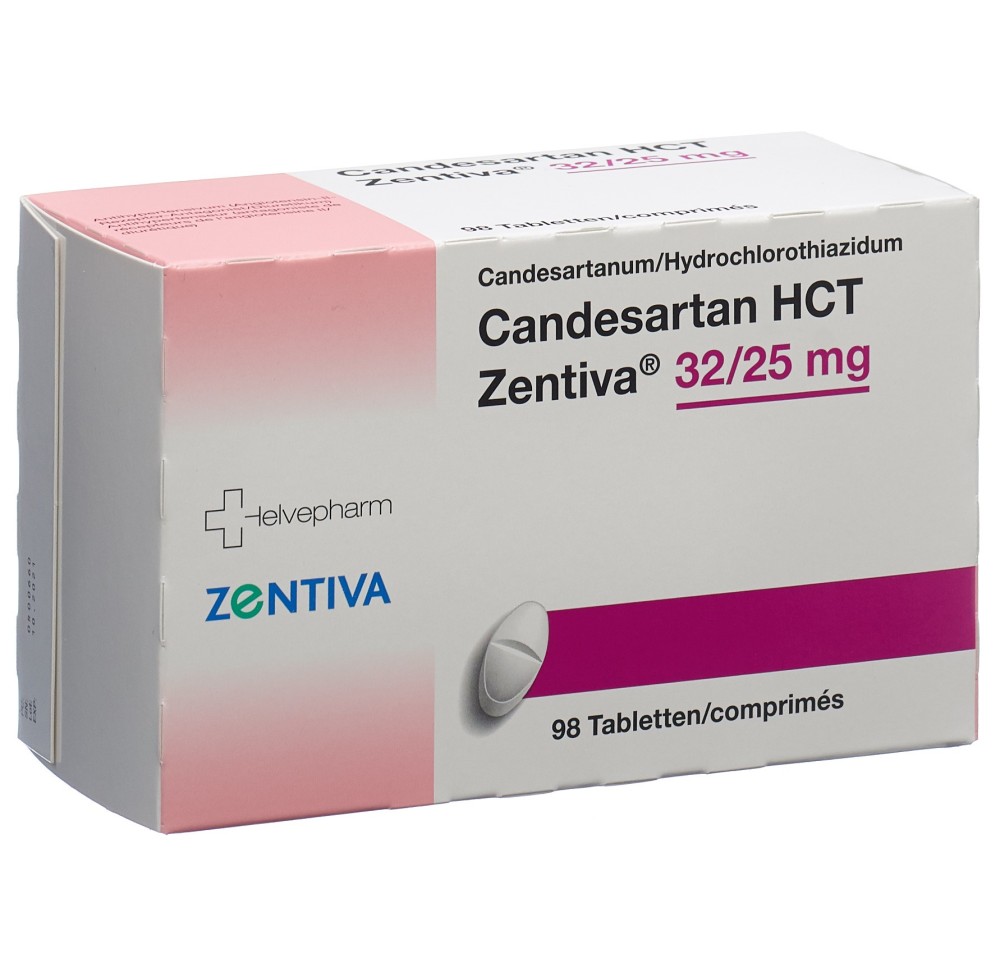 CANDESARTAN HCT Zentiva cpr 32/25 mg 98 pce CANDESARTAN HCT Zentiva cpr 32/25 mg 98 pce