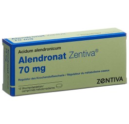 ALENDRONAT Zentiva cpr hebdomadaires 70 mg 12 pce