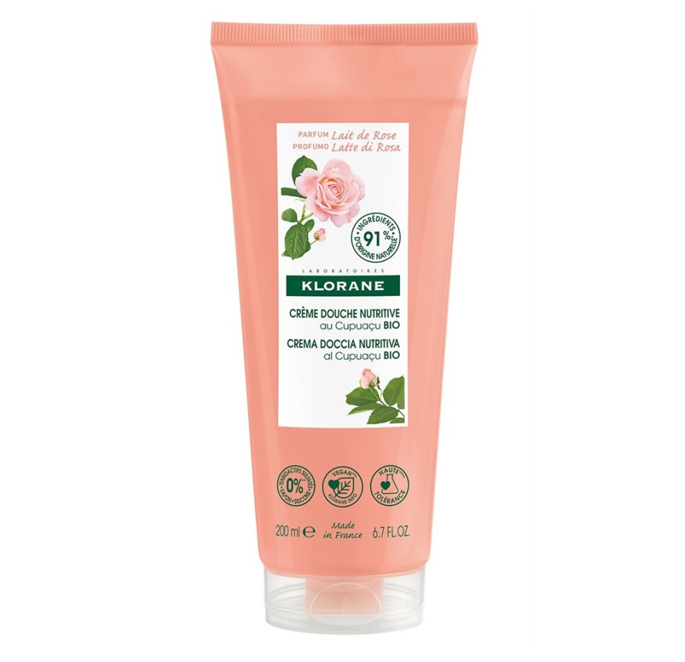 KLORANE Crème de douche Lait de Rose 200 ml