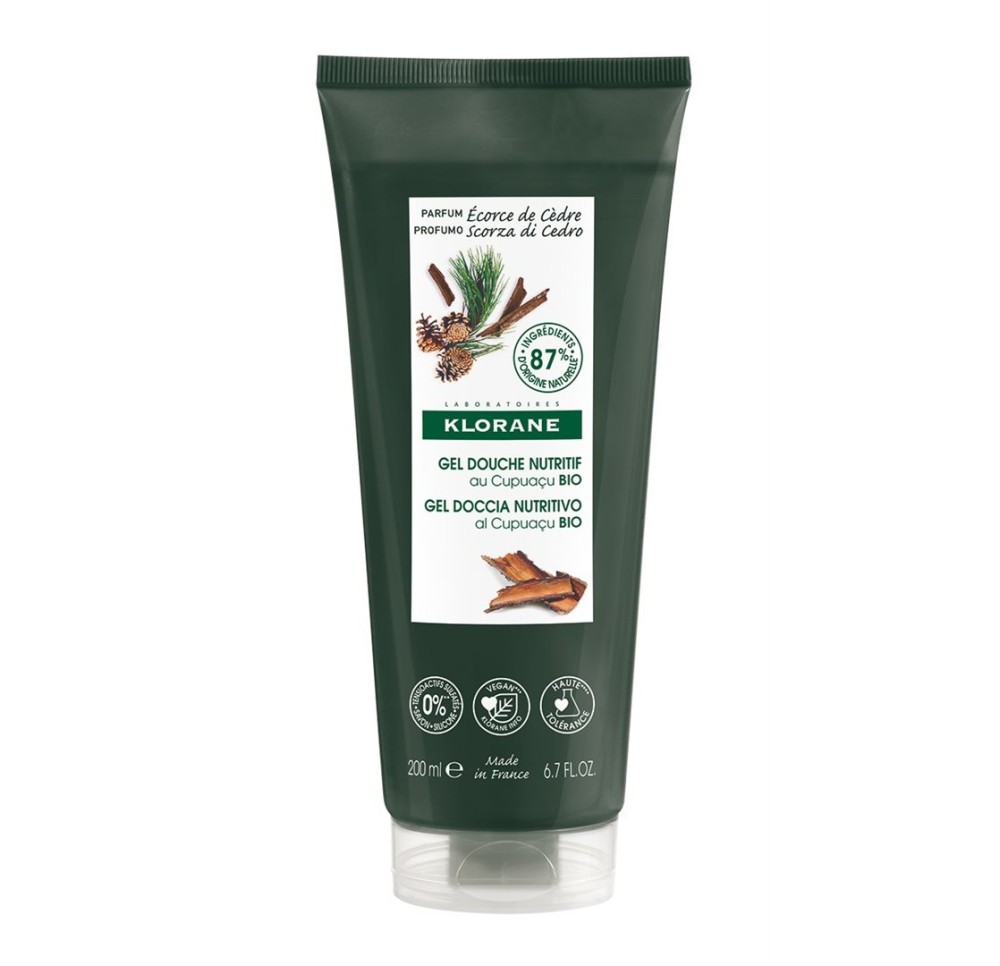KLORANE Gel douche écorce de cèdre 200 ml