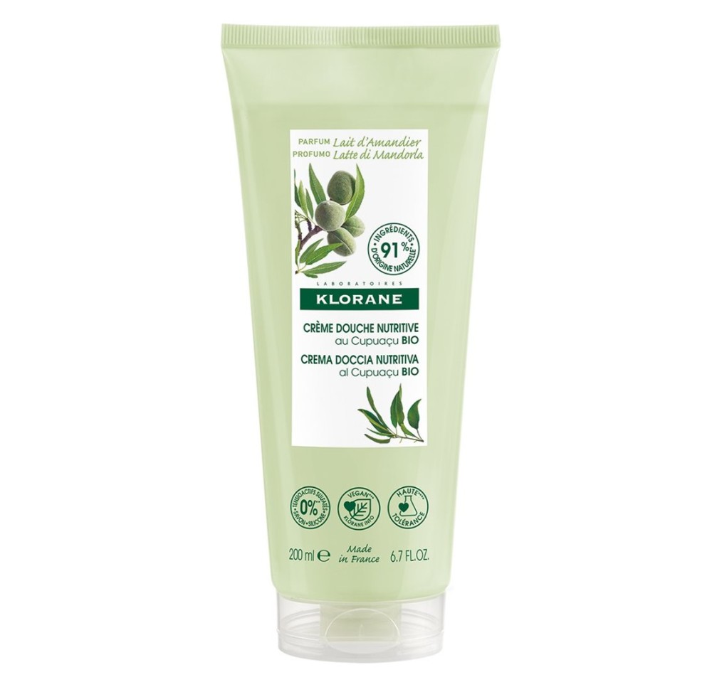KLORANE Crème de douche lait d'amandier 200 ml