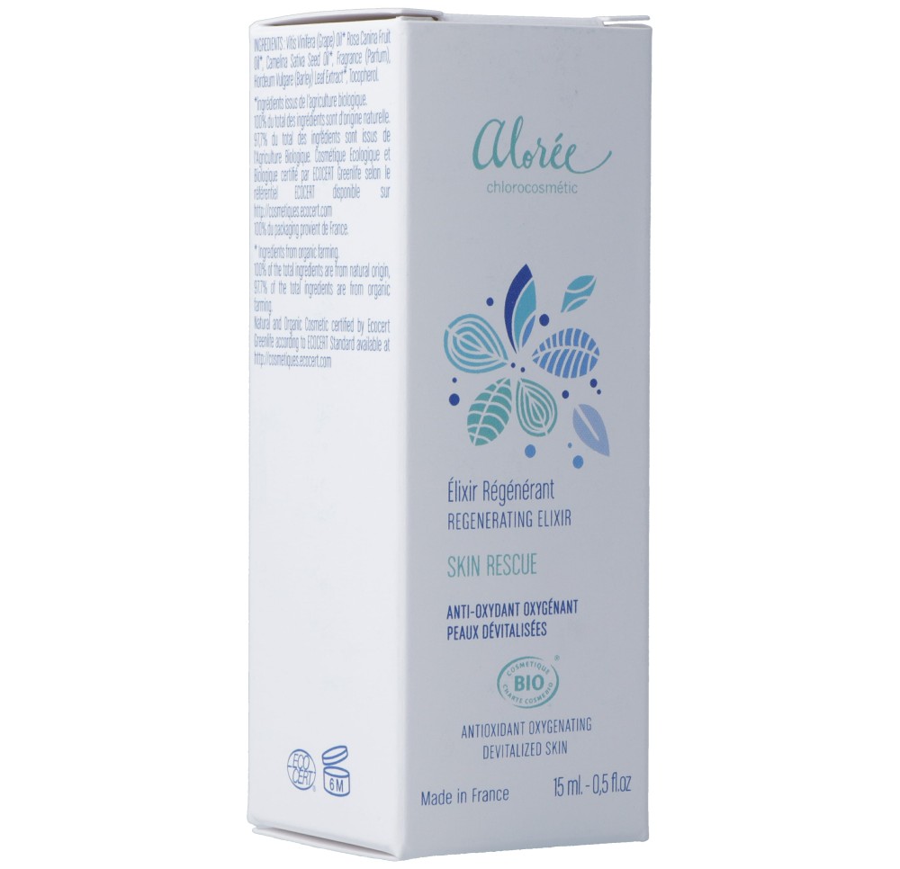 ALOREE Elixir régénérant skin rescue bio fl 15 ml