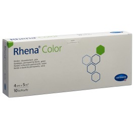 RHENA Color bandes élast 4cmx5m vert ouv 10 pce