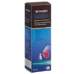 BETADINA spray désinfectant bouche et gorge 50 ml