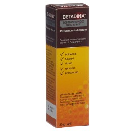 BETADINA poudre désinfectante en spray 30 g