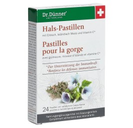 DÜNNER pastilles pour la gorge av guimauve 24 pce