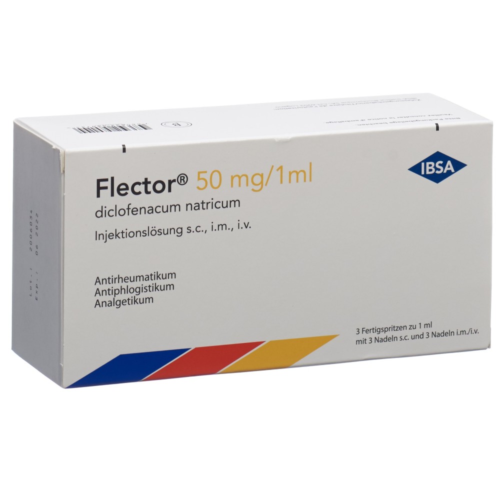 FLECTOR 50 mg/1ml ser pré s.c./i.m./i.v. 3 pce FLECTOR 50 mg/1ml ser pré s.c./i.m./i.v. 3 pce
