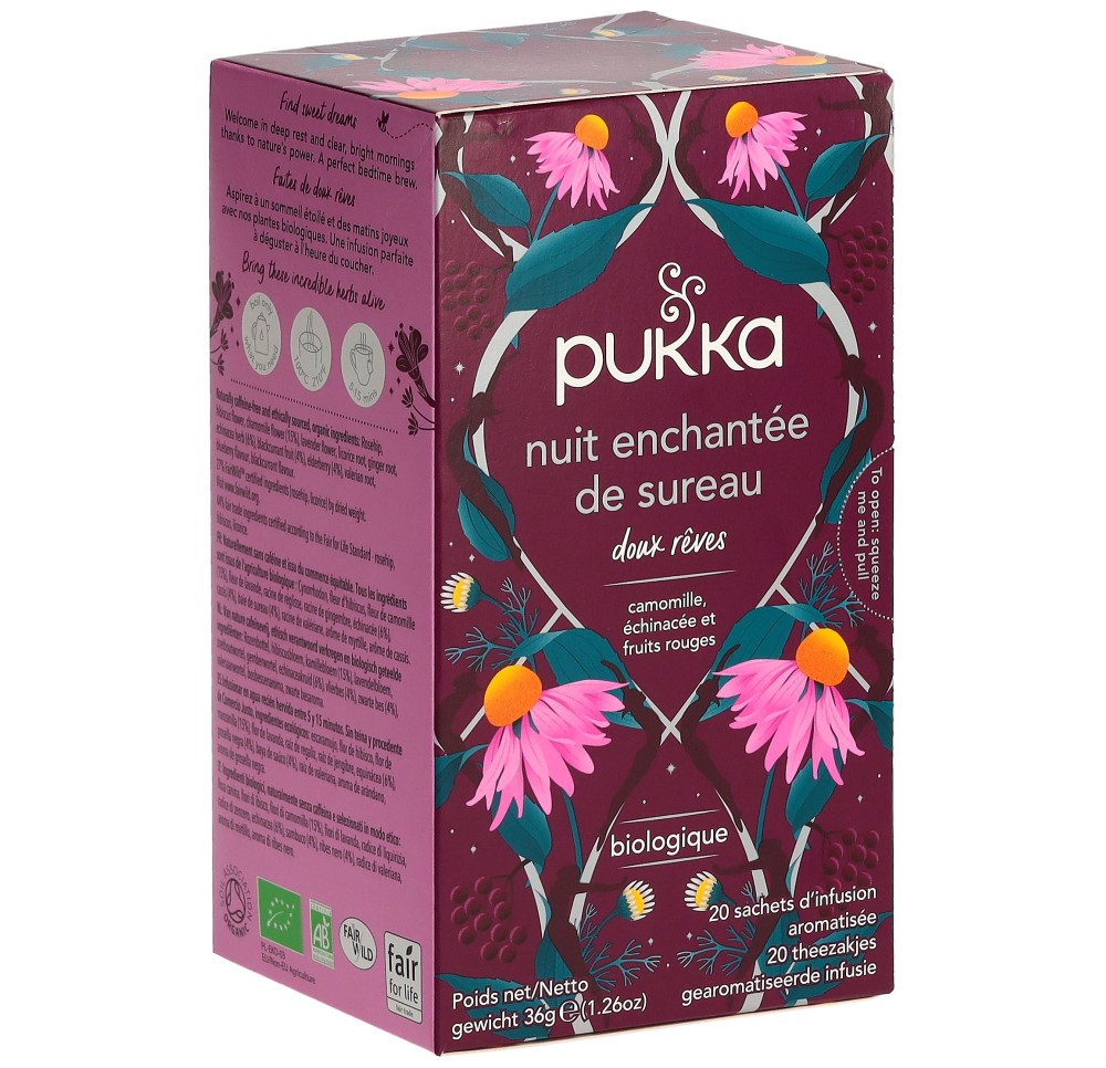 PUKKA Nuit enchantée sureau thé bio fr/an 20 pce PUKKA Nuit enchantée sureau thé bio fr/an 20 pce