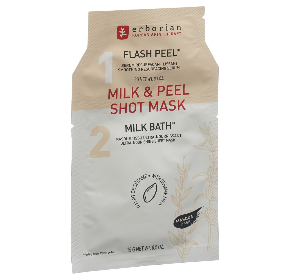 ERBORIAN KOREAN THER Milk & Peel Shot Mask 18 g ERBORIAN KOREAN THER Milk & Peel Shot Mask 18 g
