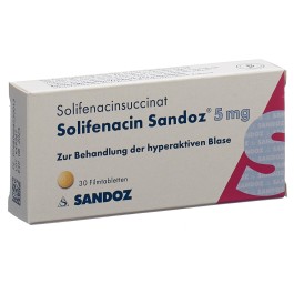 SOLIFENACINE Sandoz cpr pell 5 mg 30 pce