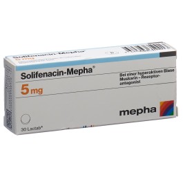 SOLIFENACIN Mepha cpr pell 5 mg 30 pce
