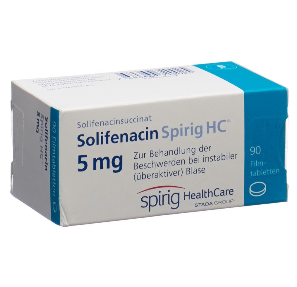 SOLIFENACINE Spirig HC cpr pell 5 mg 90 pce SOLIFENACINE Spirig HC cpr pell 5 mg 90 pce