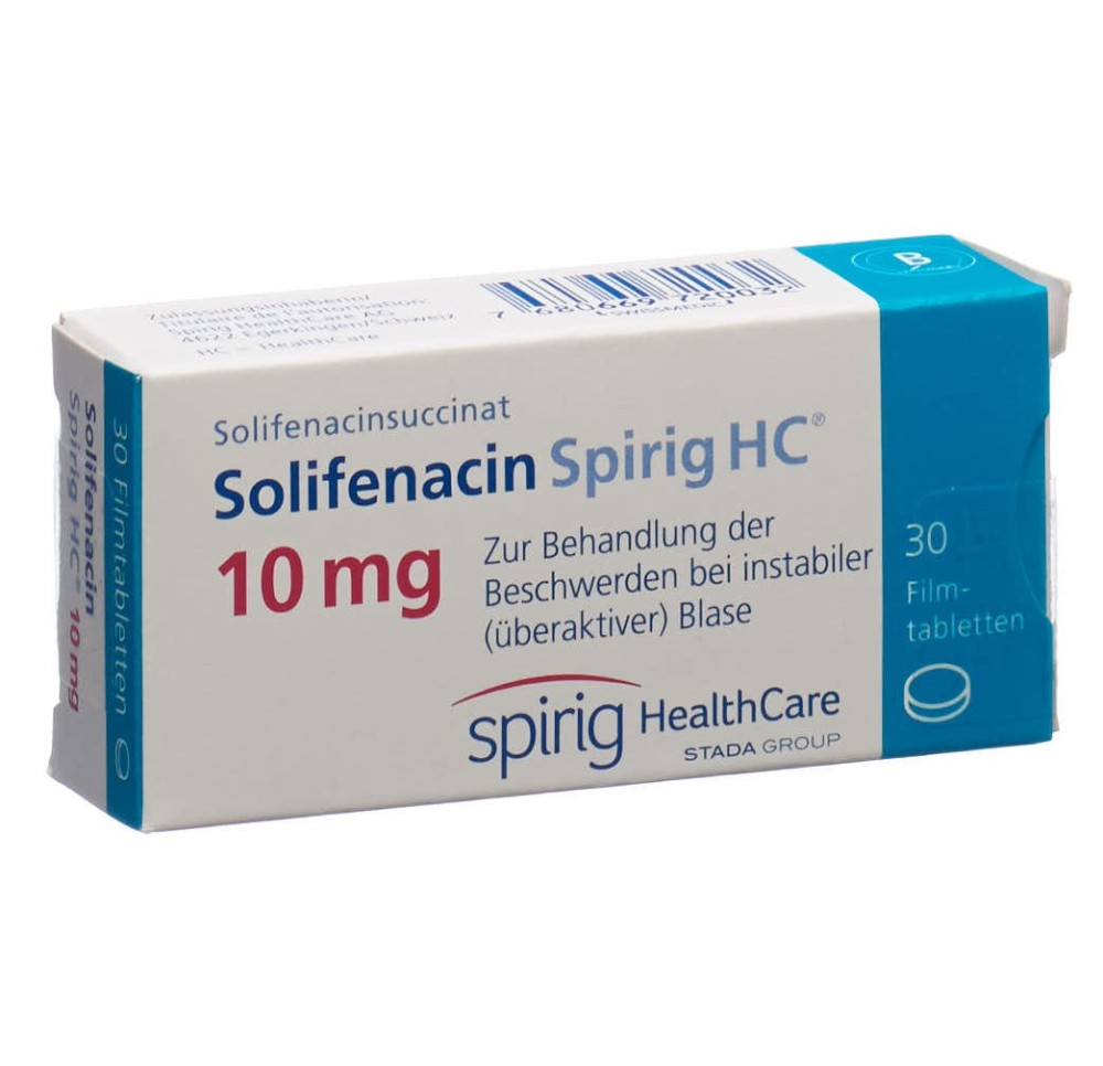 SOLIFENACINE Spirig HC cpr pell 10 mg 30 pce SOLIFENACINE Spirig HC cpr pell 10 mg 30 pce