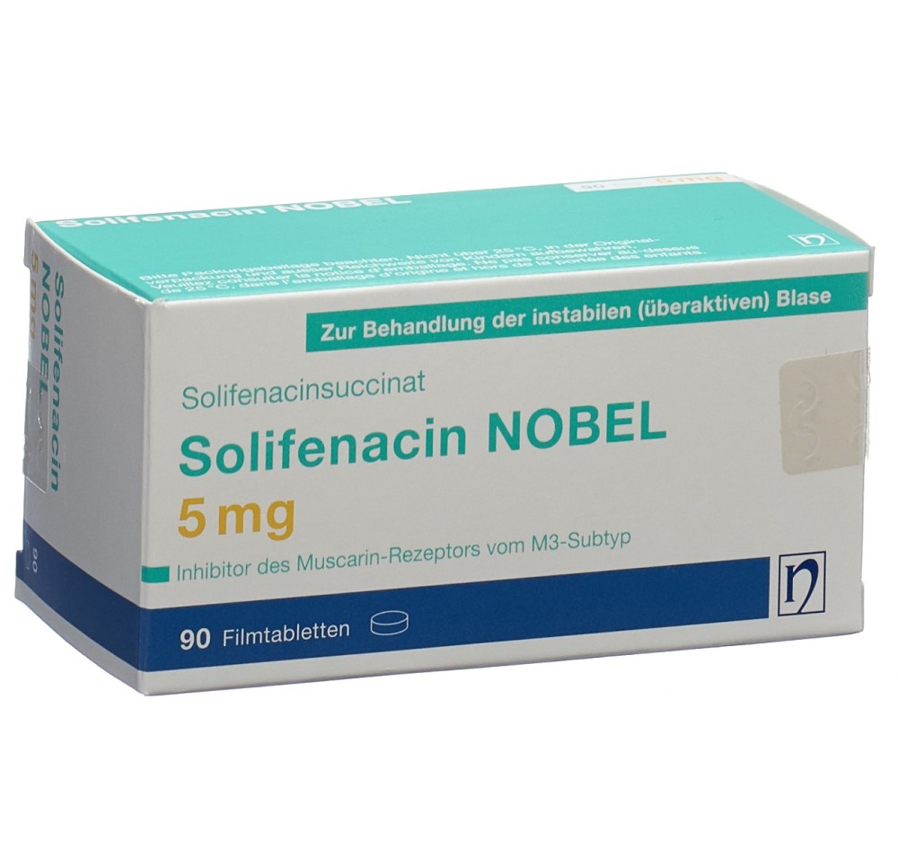 SOLIFENACIN NOBEL cpr pell 5 mg 90 pce SOLIFENACIN NOBEL cpr pell 5 mg 90 pce