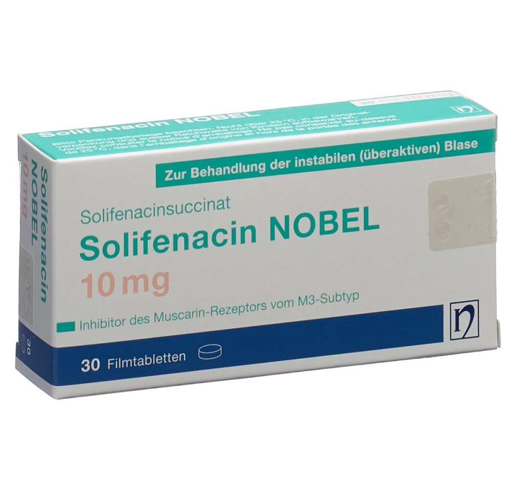 SOLIFENACIN NOBEL cpr pell 10 mg 30 pce SOLIFENACIN NOBEL cpr pell 10 mg 30 pce