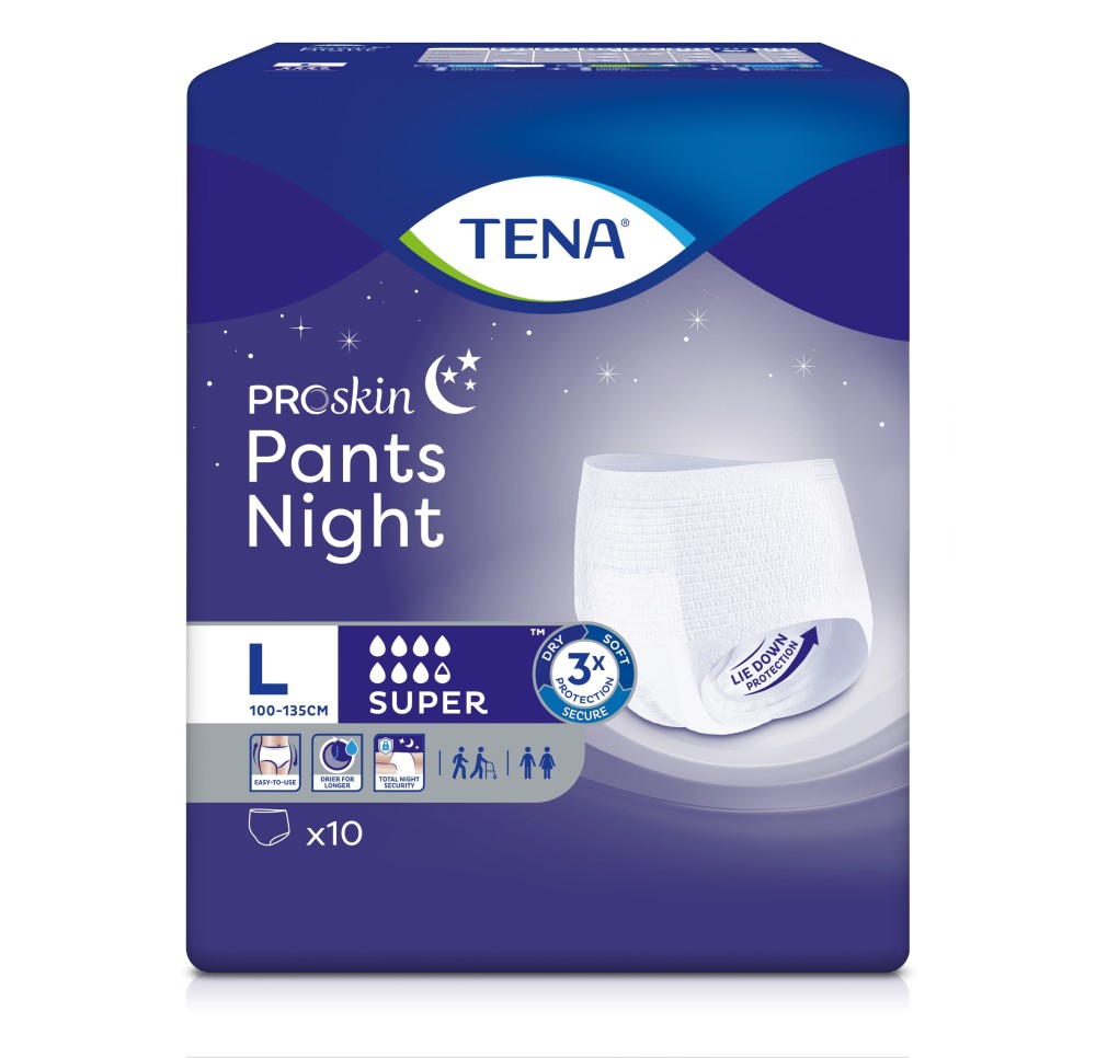 TENA Pants Night Super L 10 pce