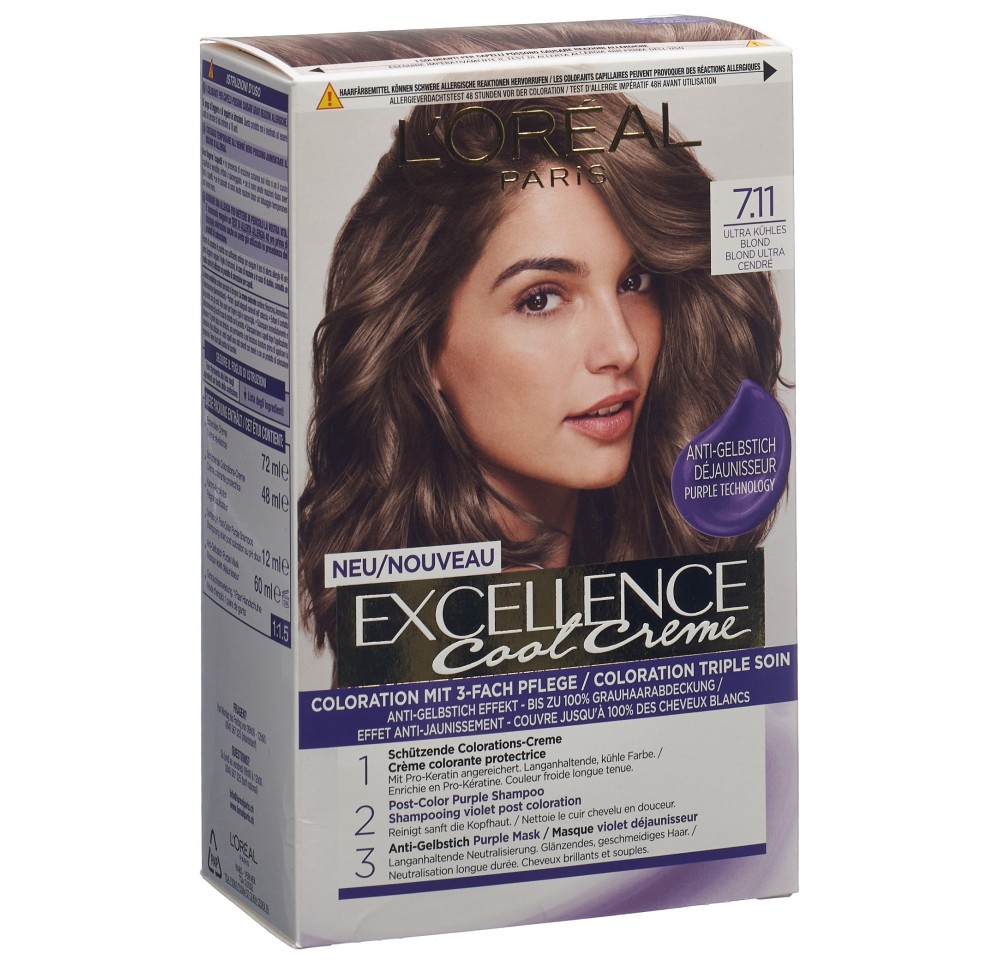 EXCELLENCE Cool Crème 7.11 Blond Ultra Cendré