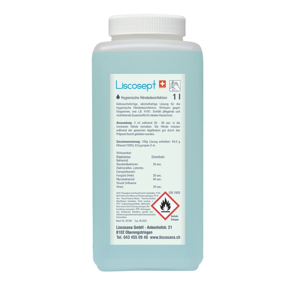 LISCOSEPT désinfectant mains flacon euro 1000 ml
